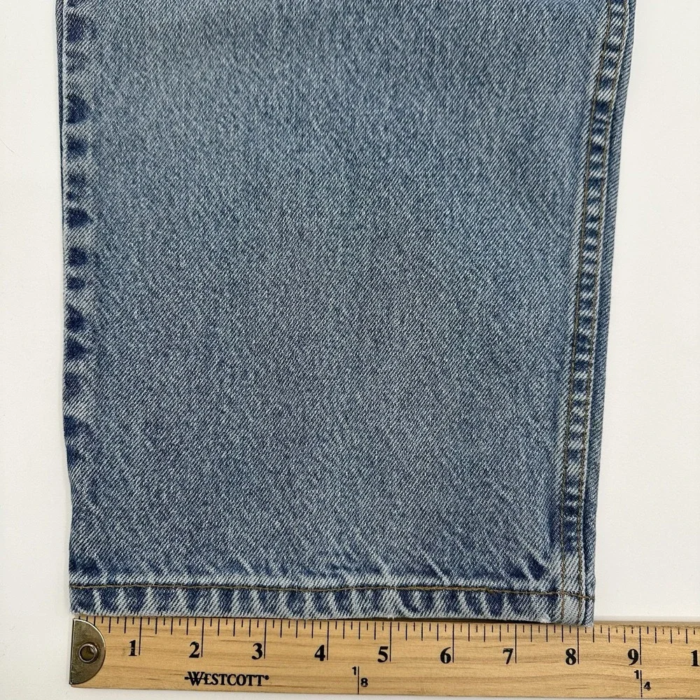 VTG Y2K Levis 550 Denim Jeans Men 42x30 (40x29) Blue Relaxed Fit 1997 Orange Tab
